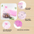QIANHAILIZZ 5 x 7 Inch 100 Pink Butterfly Organza Jewelry Gift Pouch Candy Pouches Drawstring Wedding Favor Bags
