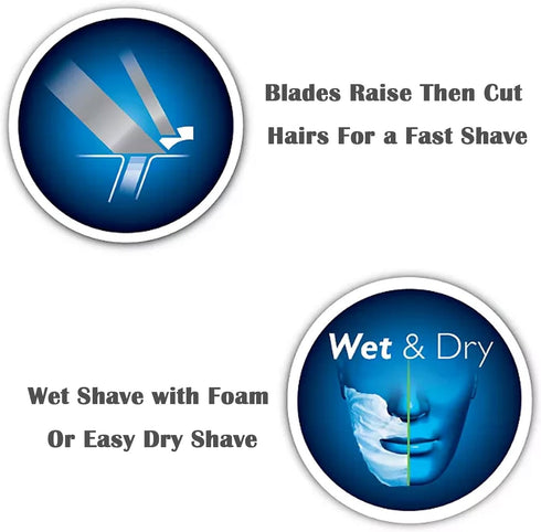 HQ8 Replacement Heads for Philip Aquatec Electric Shaver, New Upgraded Razor Blades for Multiple Models, 3-Pack