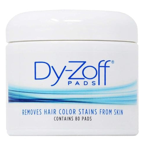 King Research DyZoff Pads Hair Color Rinse and Tint Stain Remover, 80 Pads Jar