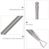 LALAFINA 8 Pcs Stainless Steel Cuticle Remover Tools, Triangular Cuticle Peller, Nail Art Scraper