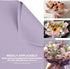 YOLUFER 20 Sheets Flower Wrapping Paper, Waterproof Floral Bouquet Packaging Paper for DIY Crafts, Light Purple