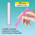 ZongniYiT 9 Strawberry Flavored Chewable Essential Oil Breath Stick, Chew Stick with Thicker Refill Cores