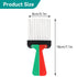 Portable Metal Pick Comb with Folding Handle, Wide Tooth Comb for Men and Women