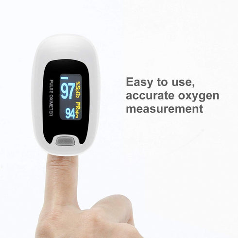 CONTEC CMS50NA Pulse Oximeter, Fingertip Blood Oxygen Saturation Monitor with SpO2 and PR Value Waveform, Grey