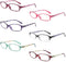 IVNUOYI 6 Pack Reading Glasses, Blue Light Blocking Fashion Ladies Spring Hinge Readers, Anti Glare UV Eyeglasses