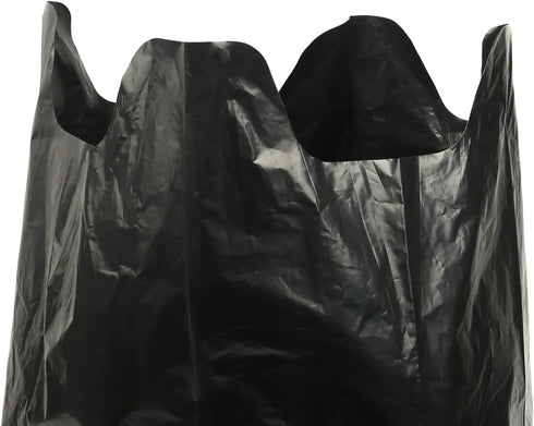Commander 39 Gallon Black Garbage Bags with Flaps - 1.2 MIL, 33" x 41" - Pack of 40 for Home, Kitchen, Lawn, &