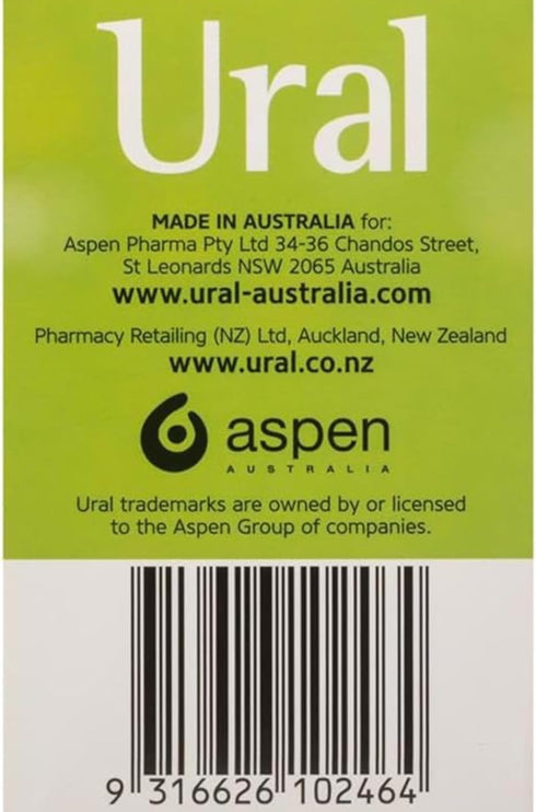 Ural 4G Effervescent Powder, 28 Sachets, Urinary Alkalinizer, Cystitis Relief