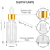 PrettyCare 4 Pack 1oz Dropper Bottles for Essential Oils - Clear Glass, Leak Proof Tincture Bottles