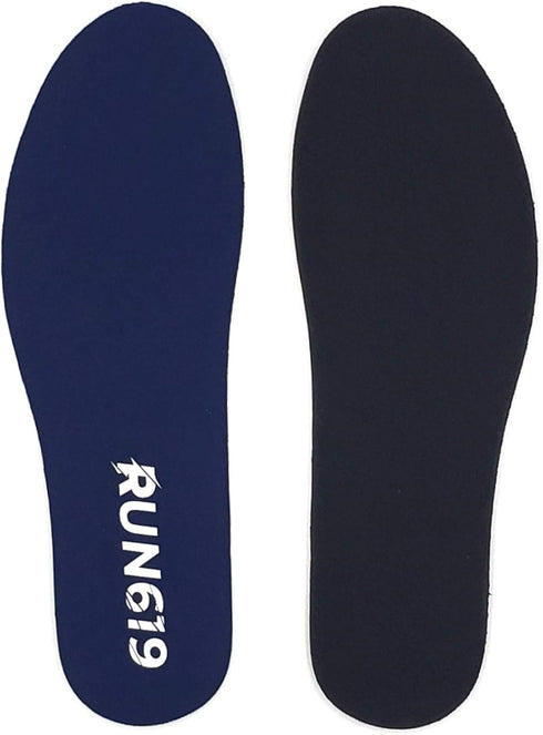 Zero Drop Shoe Insoles, Traditional Shape, Foot Forming, Regular Width - Thin, Firm, Flat Shoe Inserts - Men's 7-8 /