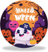 XnxnzhHo Halloween Paper Plates, 24 PCS 9" Disposable Dinner Plate, Cute Ghost Design,