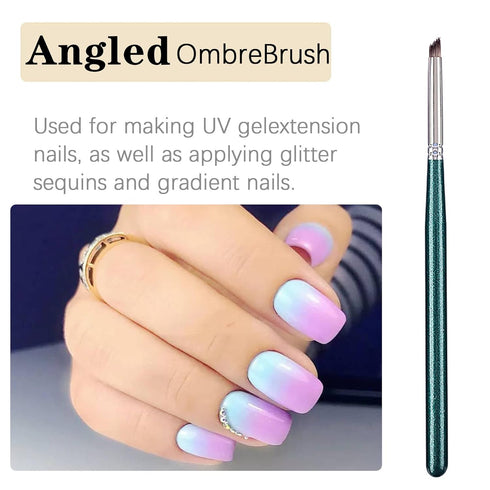 3pcs Ombre Nail Brush Nail Paint Pen for Gradient Color Ombre Brush for Gel Nails Manicure Nail Art Brushes