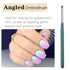 3pcs Ombre Nail Brush Nail Paint Pen for Gradient Color Ombre Brush for Gel Nails Manicure Nail Art Brushes