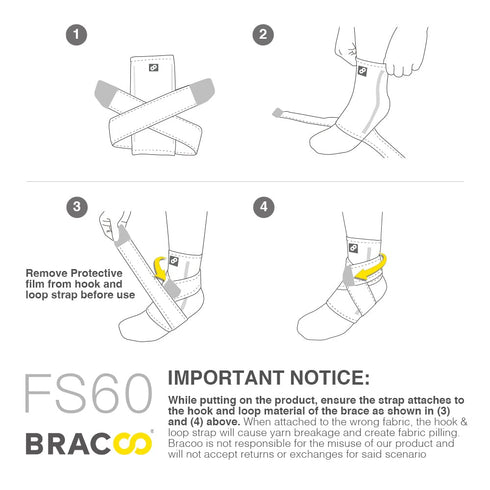 Bracoo 2 Pack Ankle Brace Compression Sleeve – Adjustable Support Strap for Sprained, Plantar Fasciitis Pain Relief