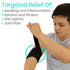 Vive Elastic Knee Wrap, Compression Bandage for Pain Relief in Ankle, Foot, Calf & Wrist