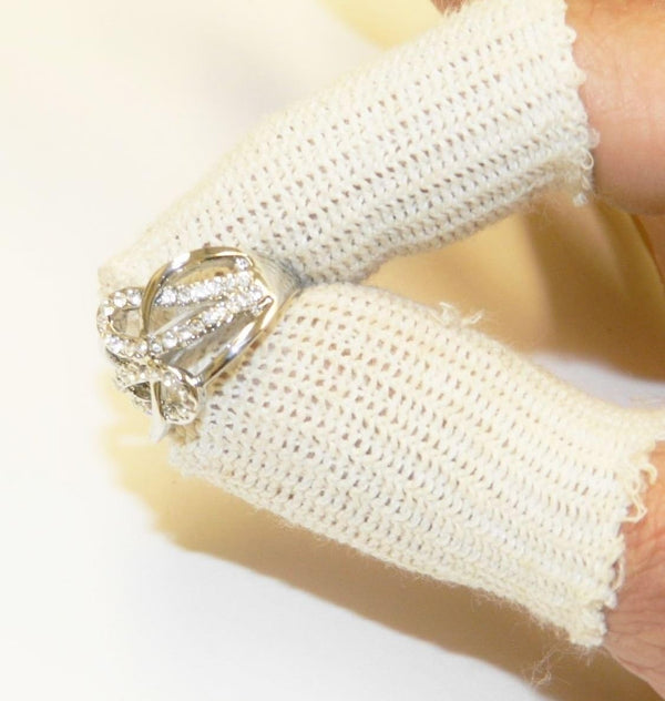 FINGER COTS COTTON GUARDS, ELASTIC, PACK OF 20 for Jewelry Handling Protection