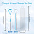 5 Pieces Colorful Plastic Tongue Scraper Cleaner Kit for Adults & Kids, Fresh Breath Accessory