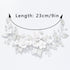 Unicra Flower Bride Wedding Hair Vine, Pearl Bridal Hair Piece for Women and Girls, 9 inches