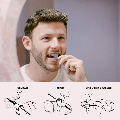 PUL 2 in 1 Chewies & Clear Aligner Removal Tool Combo by The Pultool | Hygienic, Durable, Compact, Compatible with