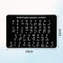 Penitue 19x12cm/7.5x5in Braille Alphabet Board with Raised Dots, Braille Alphabet and Number Board Learning Letter