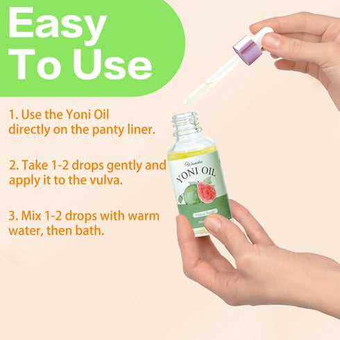 Wovarkie 3 PCS Yoni Oil for Women pH Balance, Feminine Deodorant Vaginal Moisturizer, Feminine Care All Natural Yoni