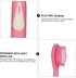 HAKIDZEL Portable Sonic Electric Toothbrush for Adults Pink High-Frequency Vibration Ergonomic Handle Lightweight