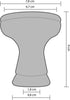 Silicone Hookah Bowl - Kitosun Silicone Phunnel Bowl with Big Hole, Durable Shisha Bowl in Black Color, Replacement for
