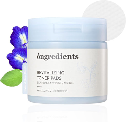 Ongredients Skin Toner Pad, 60 Pads Exfoliating Facial Toner for Aging and Oily Skin