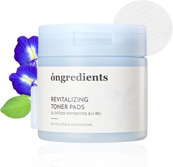 Ongredients Skin Toner Pad, 60 Pads Exfoliating Facial Toner for Aging and Oily Skin