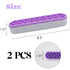 TANG SONG 2 PCS Silicone Makeup Brush Holder, Cosmetic Storage Box Desktop Organizers (Light Purple)