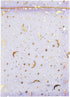 QIANHAILIZZ 100 Pack 7x9 Inch Moon Star Organza Jewelry Gift Pouch, Drawstring Wedding Favor Bags