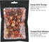 100 Pieces Resealable Mylar Bags with Clear Window, Smell Proof Foil Pouch Zip Bags for Food Storage