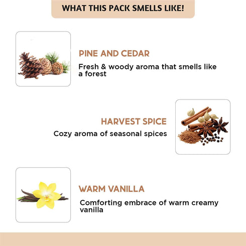 Folkulture Fall Essential Oils Set of 6 - Fragrance Oils for Diffuser, Home, and Oil Diffuser Essential Oils.
