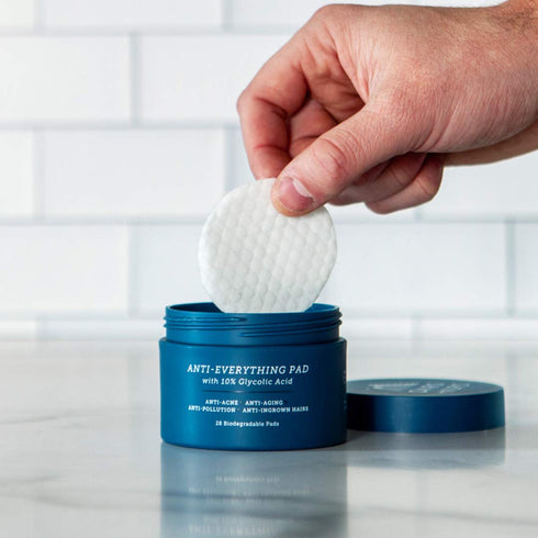 Oars + Alps Anti Everything Pads & Blackhead Remover, Facial Cleanser & Exfoliator with 10% Glycolic & Salicylic Acids,