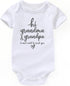 KEDFQV Hi grandma and grandpa pregnancy announcement Baby Clothes grandparents baby announcement Baby