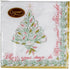 Caspari Christmas Calligraphy Paper Cocktail Napkins, Two Packs of 20