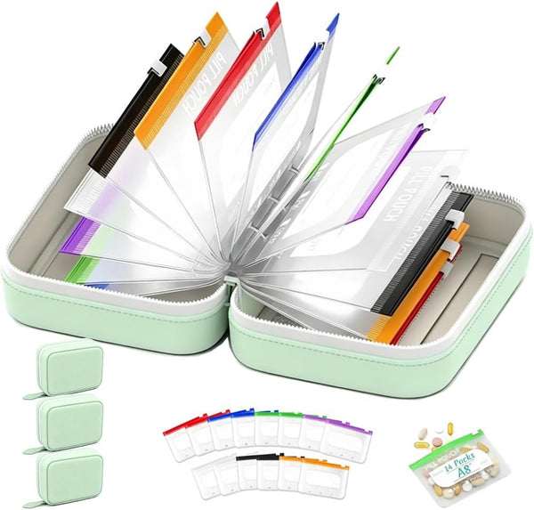 Waterproof Pill Pouch Set Travel Pill Organizer Pouches Medicine Kit Bags Pills