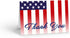 Stonehouse Collection Patriotic Thank You Note Card - American Flag Note Card - 10 Boxed Cards & Envelopes