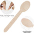 200 Pack Wooden Disposable Spoons, 6.3 Inch Biodegradable Cutlery for Parties, Dinners, Catering Services