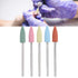 Nail Drill Bits Set, 5pcs Rubber Nail Drill Bits - Manicure Pedicure Tool for Processing and Polishing Nails