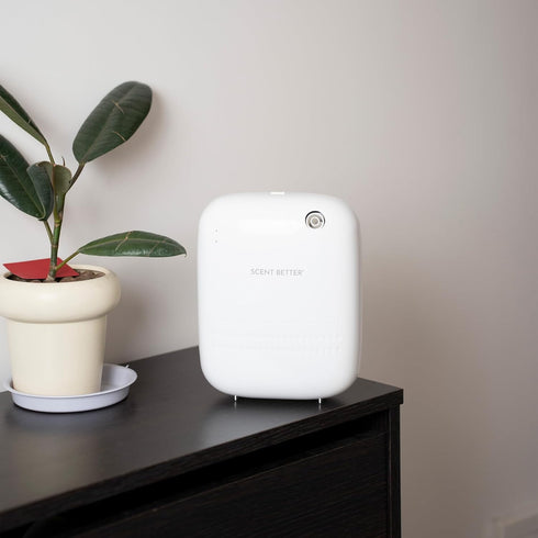 Scent Better Pro - Smart Bluetooth Essential Oil Diffuser for Home, Hotel, Spa, Office, Waterless - Includes Free Linen