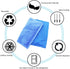 Reusable Ice Pad, Hot Cold Pack for Injuries, Large Back Pain Relief, 13x9.5 inch Blue, Pillow Ice Pad