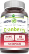 Amazing Formulas Cranberry Extract Supplement | 950 Mg Per Serving | 120 Capsules | Non-GMO, Gluten Free, Made in USA