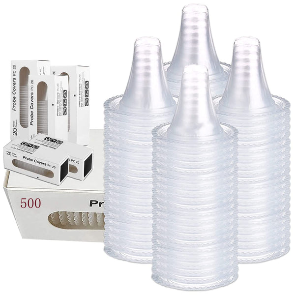 500pcs Ear Thermometer Probe Covers, Disposable Covers Compatible with All Braun Thermometer Models