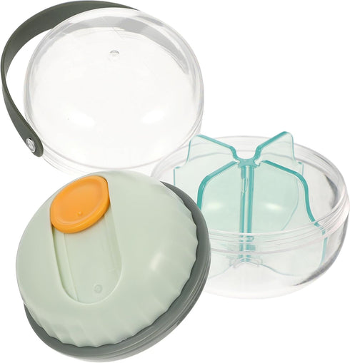 Weekly Portable Pill Organizer Multi-Grid Storage Case with Sealing Rotating Lid Small