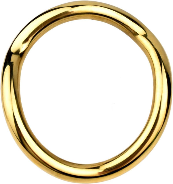 Stainless Steel Curved Shape Penis Cock Rings Metal Ring Penis Loop Metal
