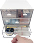 Makeup / Desk Organizer with 4 Drawers, Sundries Vanity Organizer, Cosmetic Storage Box for Bathroom Counter or