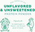 KOS Vegan Protein Powder, Unflavored & Unsweetened, Low Carb Pea Protein Blend, Organic Superfood, Meal Replacement for