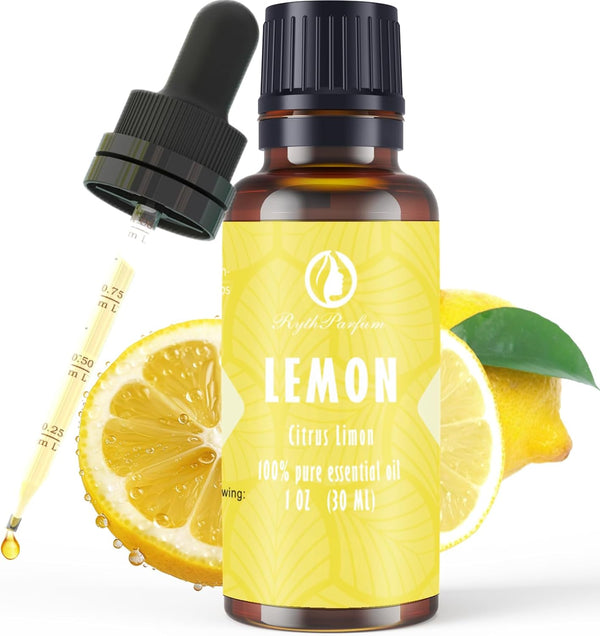 Lemon Essential Oil with Scaled Dropper, 1oz