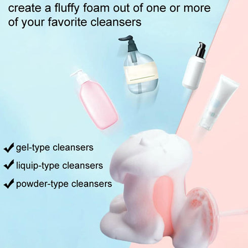 2 PCS Facial Cleansing Tool, Face Foam Maker Cup for Deep Cleanser Foam