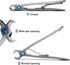 Large and Small Nail Clippers Set, Heavy Duty Stainless Steel Toenail Clippers for Thick Toenails, Men & Women